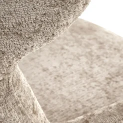 Garnero Arredamenti Poltrona design girevole imbottita in tessuto Mappy Beige Outlet