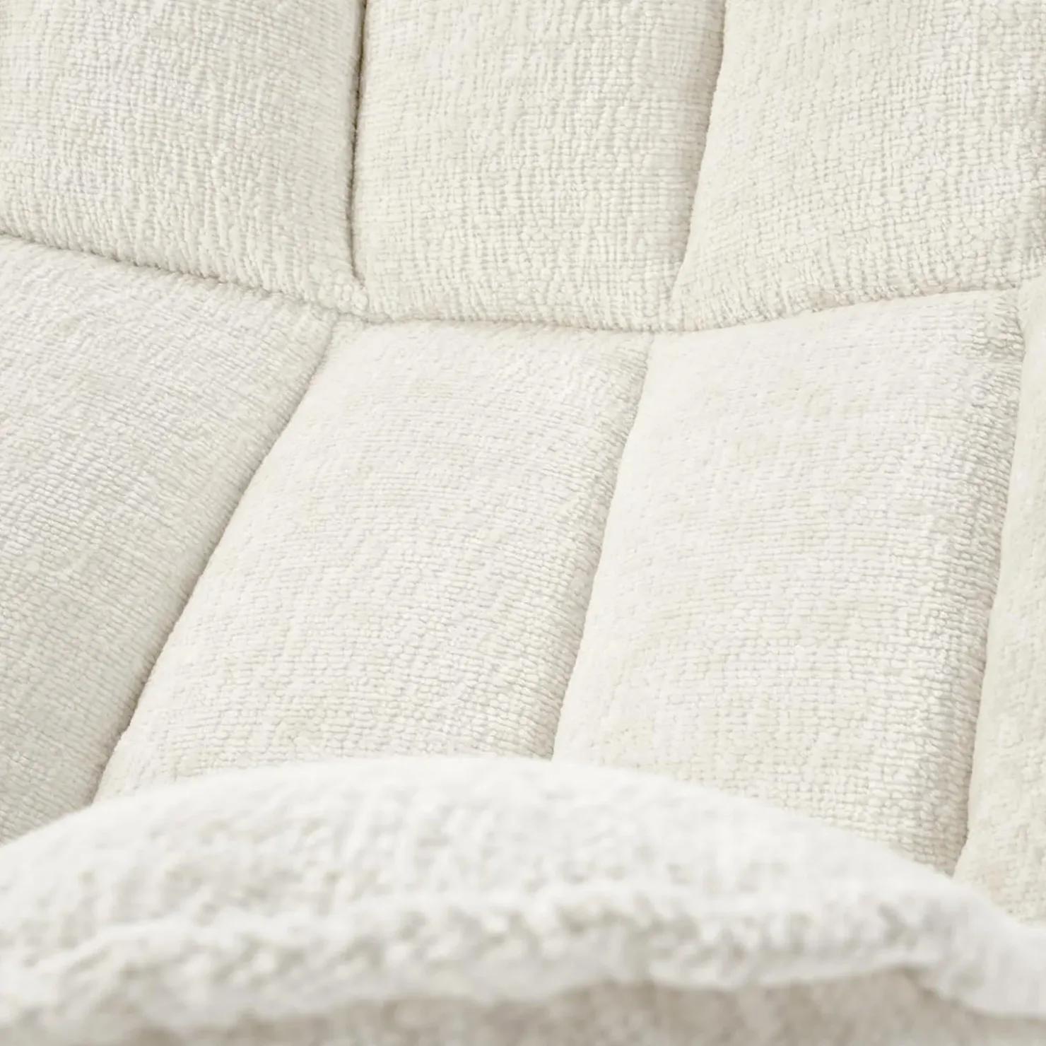 Garnero Arredamenti Poltrona design girevole imbottita in tessuto panna nero Montana New