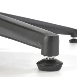 Garnero Arredamenti Poltrona design girevole imbottita in tessuto panna nero Montana New