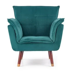 Garnero Arredamenti Poltrona design imbottita verde Eugenia Gihome® Outlet