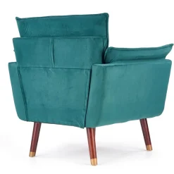 Garnero Arredamenti Poltrona design imbottita verde Eugenia Gihome® Outlet