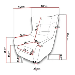 Garnero Arredamenti Poltrona design imbottita in tessuto giallo Soffio Senape Online