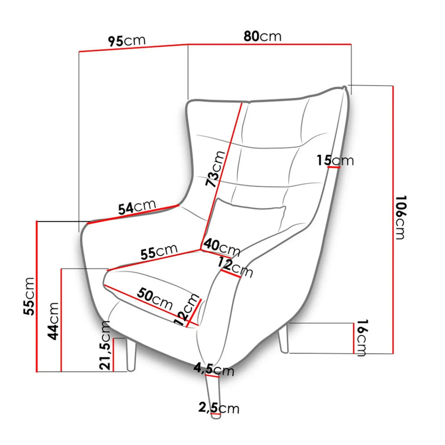 Garnero Arredamenti Poltrona design imbottita in tessuto giallo Soffio Senape Online