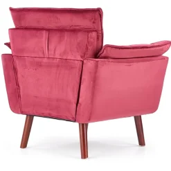 Garnero Arredamenti Poltrona design imbottita bordeaux Eugenia Gihome® Hot