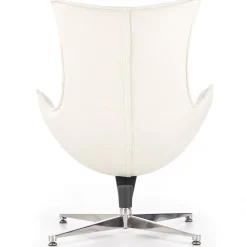 Garnero Arredamenti Poltrona design in ecopelle imbottita Isotta Bianco Best