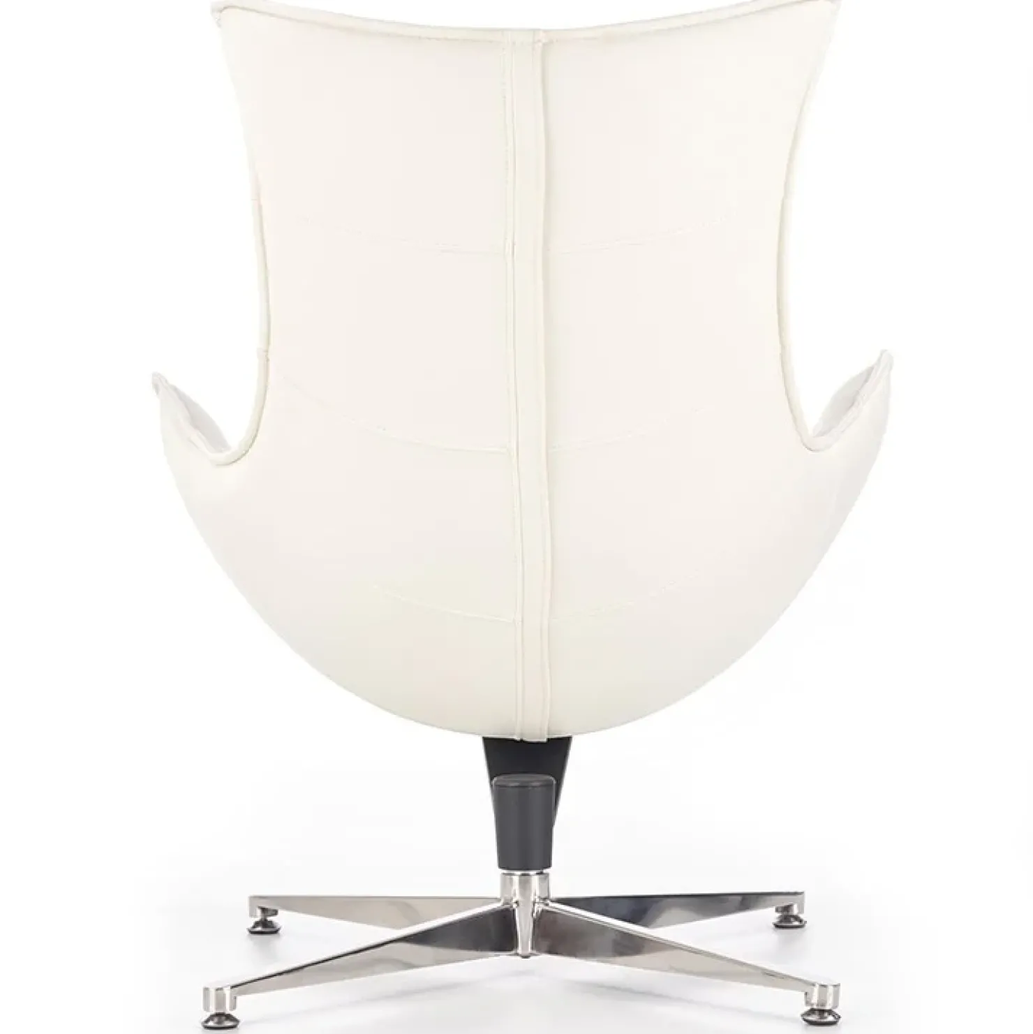 Garnero Arredamenti Poltrona design in ecopelle imbottita Isotta Bianco Best