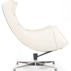 Garnero Arredamenti Poltrona design in ecopelle imbottita Isotta Bianco Best