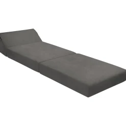 Garnero Arredamenti Poltrona divano letto pieghevole 90cm modulo singolo grigio Lorin Tessuto Vellutato Alova Grigio Best