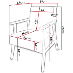 Garnero Arredamenti Poltrona imbottita design moderna beige Luana Clearance