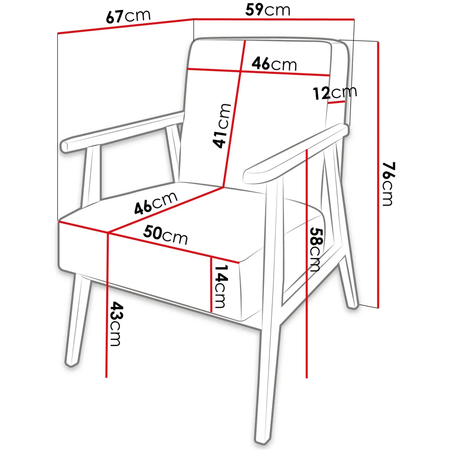 Garnero Arredamenti Poltrona imbottita design moderna beige Luana Clearance