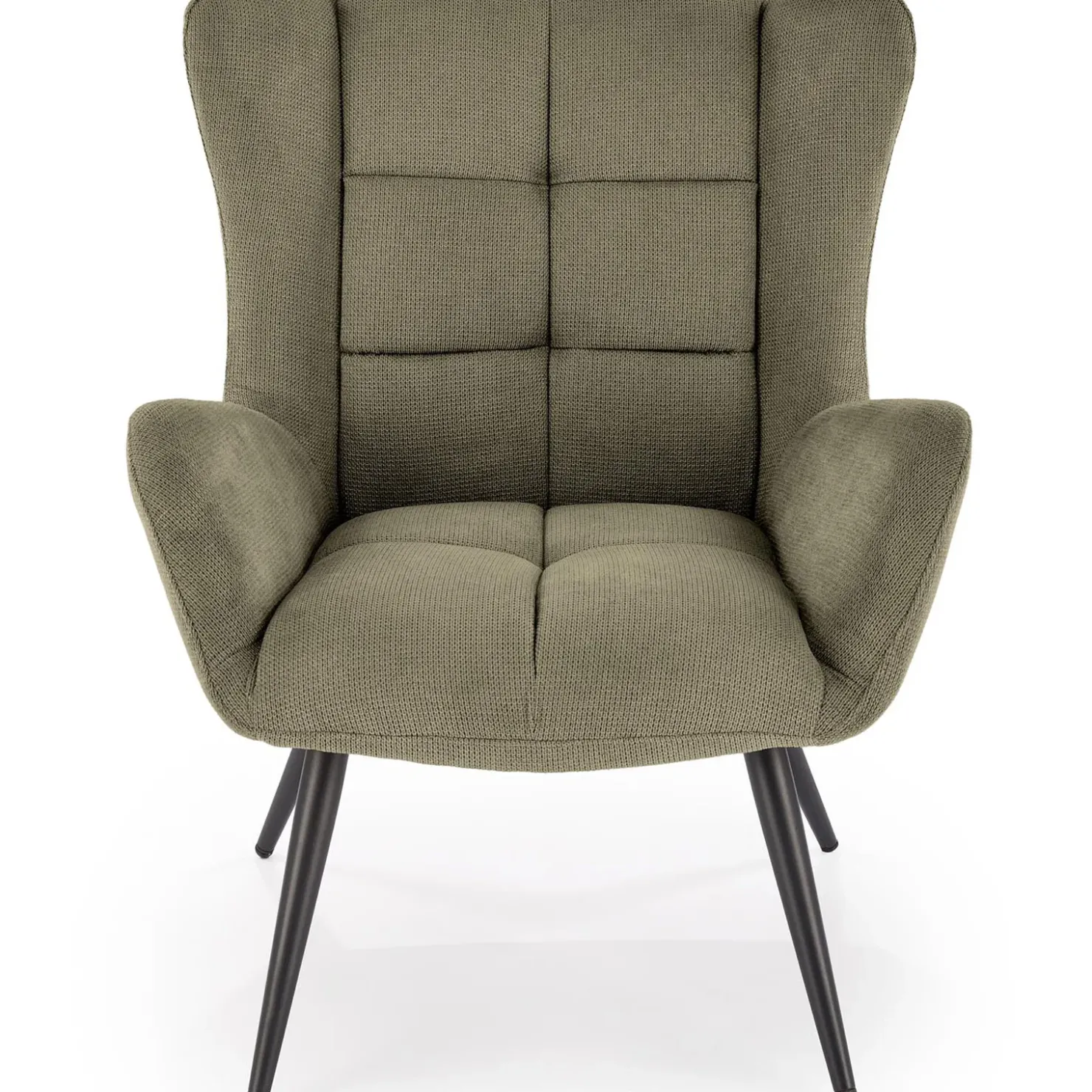 Garnero Arredamenti Poltrona imbottita in tessuto oliva nero Snooz Verde Best