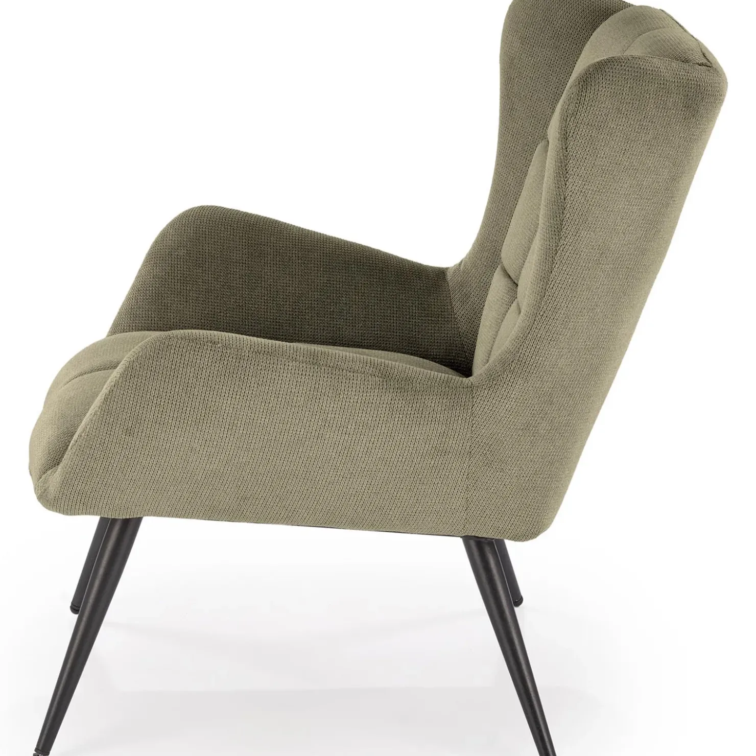 Garnero Arredamenti Poltrona imbottita in tessuto oliva nero Snooz Verde Best