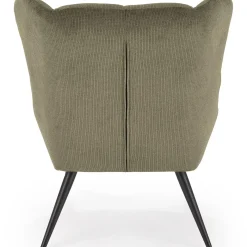 Garnero Arredamenti Poltrona imbottita in tessuto oliva nero Snooz Verde Best