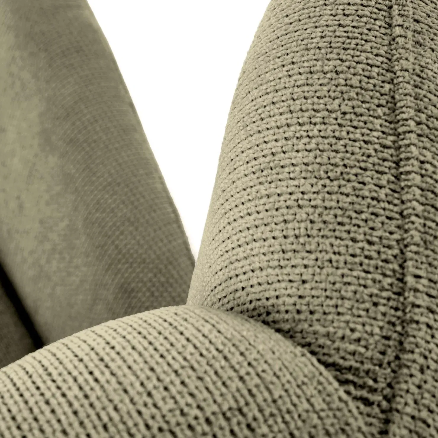 Garnero Arredamenti Poltrona imbottita in tessuto oliva nero Snooz Verde Best