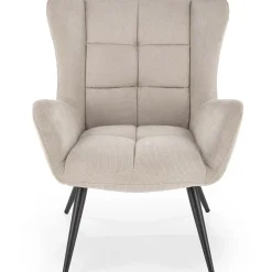 Garnero Arredamenti Poltrona imbottita in tessuto nero Snooz Beige