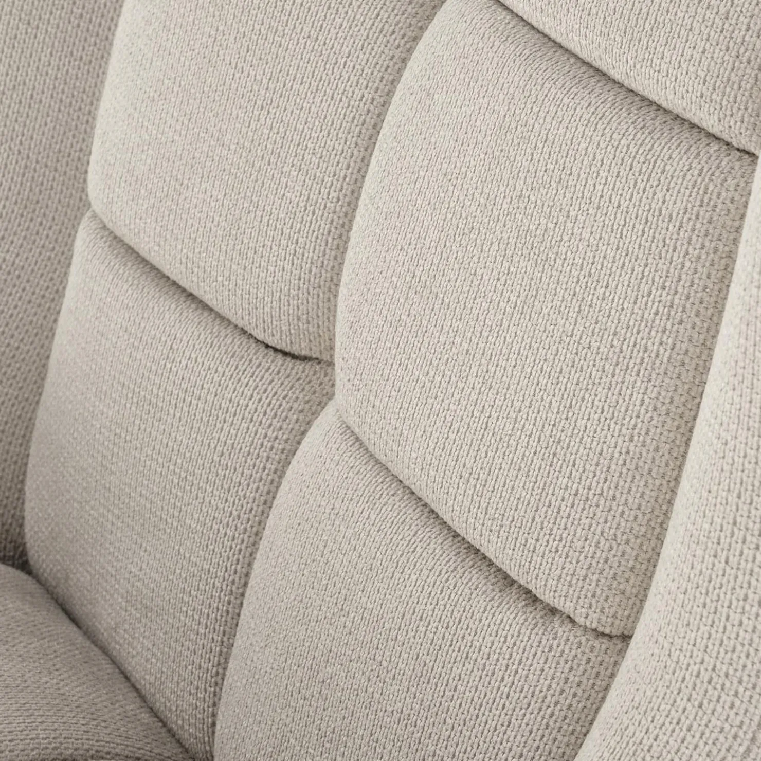 Garnero Arredamenti Poltrona imbottita in tessuto nero Snooz Beige