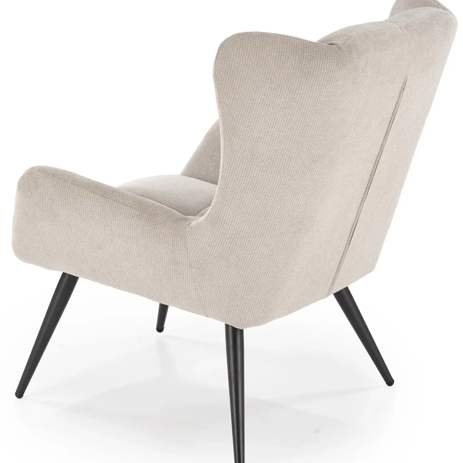 Garnero Arredamenti Poltrona imbottita in tessuto nero Snooz Beige