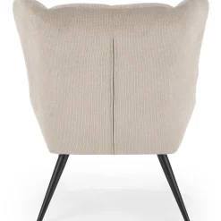 Garnero Arredamenti Poltrona imbottita in tessuto nero Snooz Beige