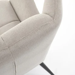 Garnero Arredamenti Poltrona imbottita in tessuto nero Snooz Beige