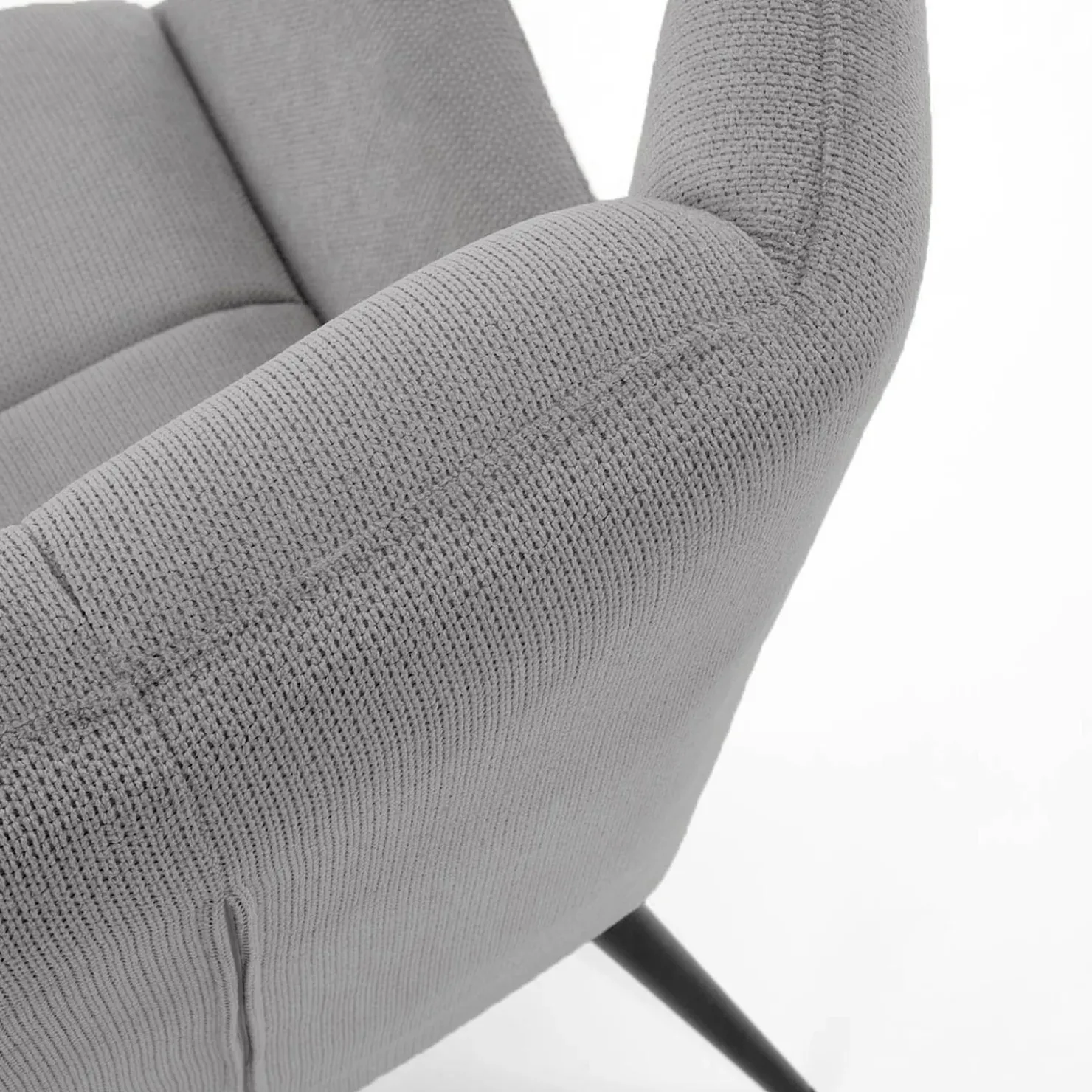 Garnero Arredamenti Poltrona imbottita in tessuto nero Snooz Grigio Best