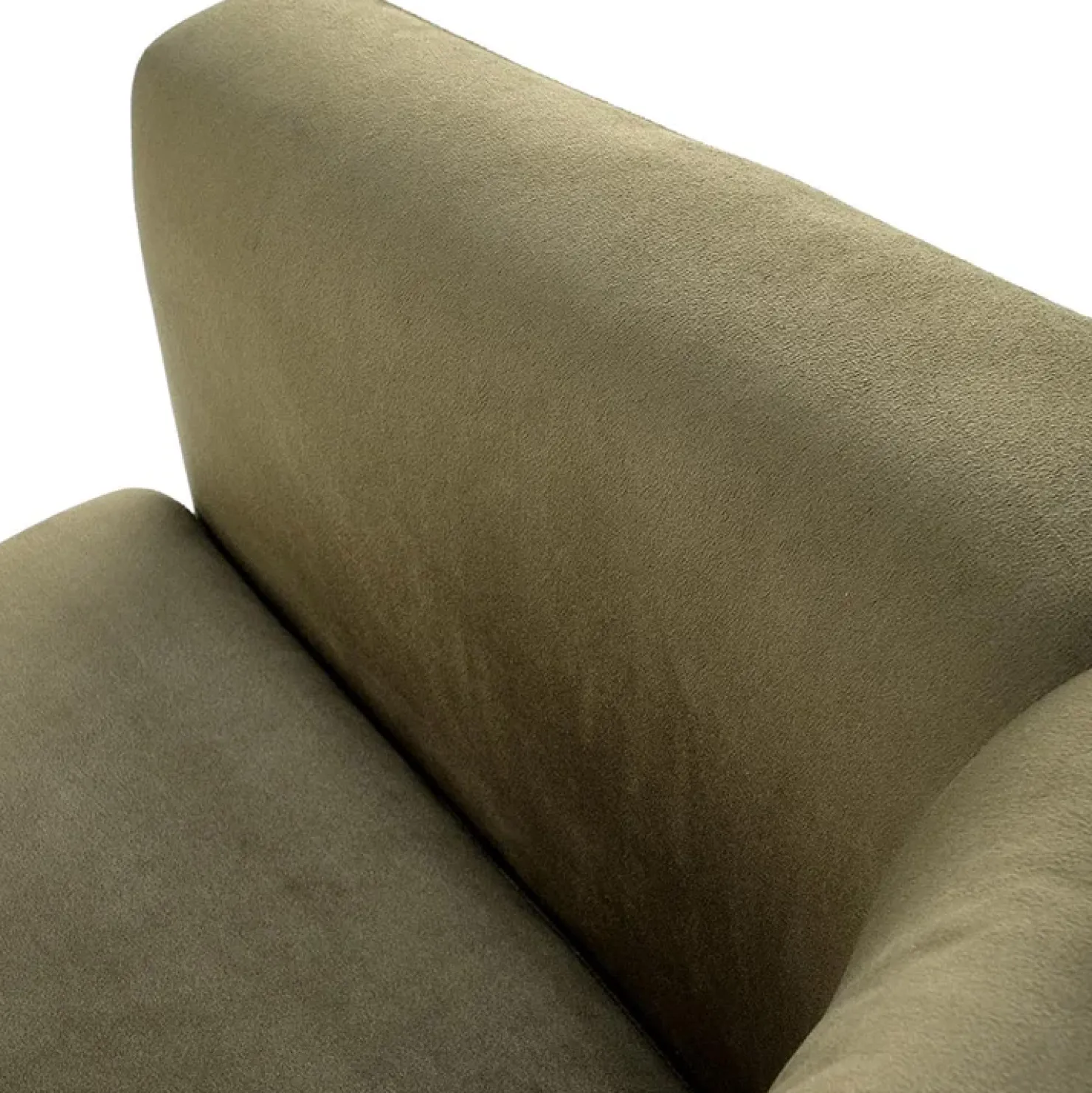 Garnero Arredamenti Poltrona imbottita relax in velluto Simeone Verde Discount