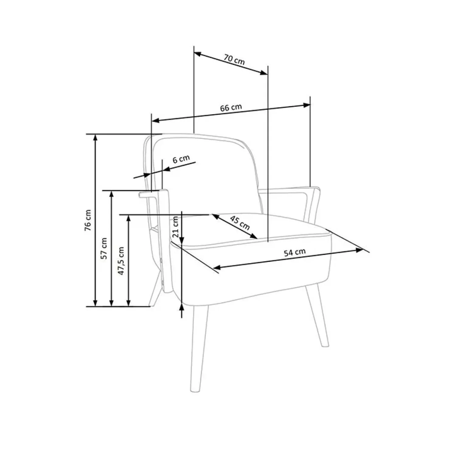 Garnero Arredamenti Poltrona moderna design in stoffa beige chiaro e gambe legno noce chiaro Bled Hot