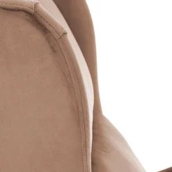 Garnero Arredamenti Poltrona reclinabile imbottita in velluto beige Cassiopea Tessuto Vellutato Lucido Beige Sale