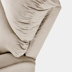 Garnero Arredamenti Poltrona reclinabile imbottita in tessuto Benuat Beige Best