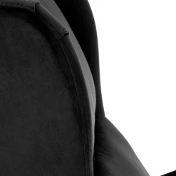 Garnero Arredamenti Poltrona reclinabile imbottita in velluto Cassiopea Nero New