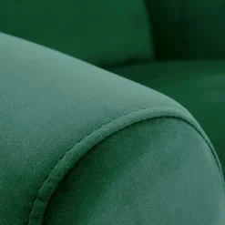 Garnero Arredamenti Poltrona reclinabile imbottita in velluto Cassiopea Verde Clearance