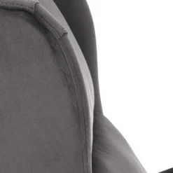 Garnero Arredamenti Poltrona reclinabile imbottita in velluto Cassiopea Grigio Sale