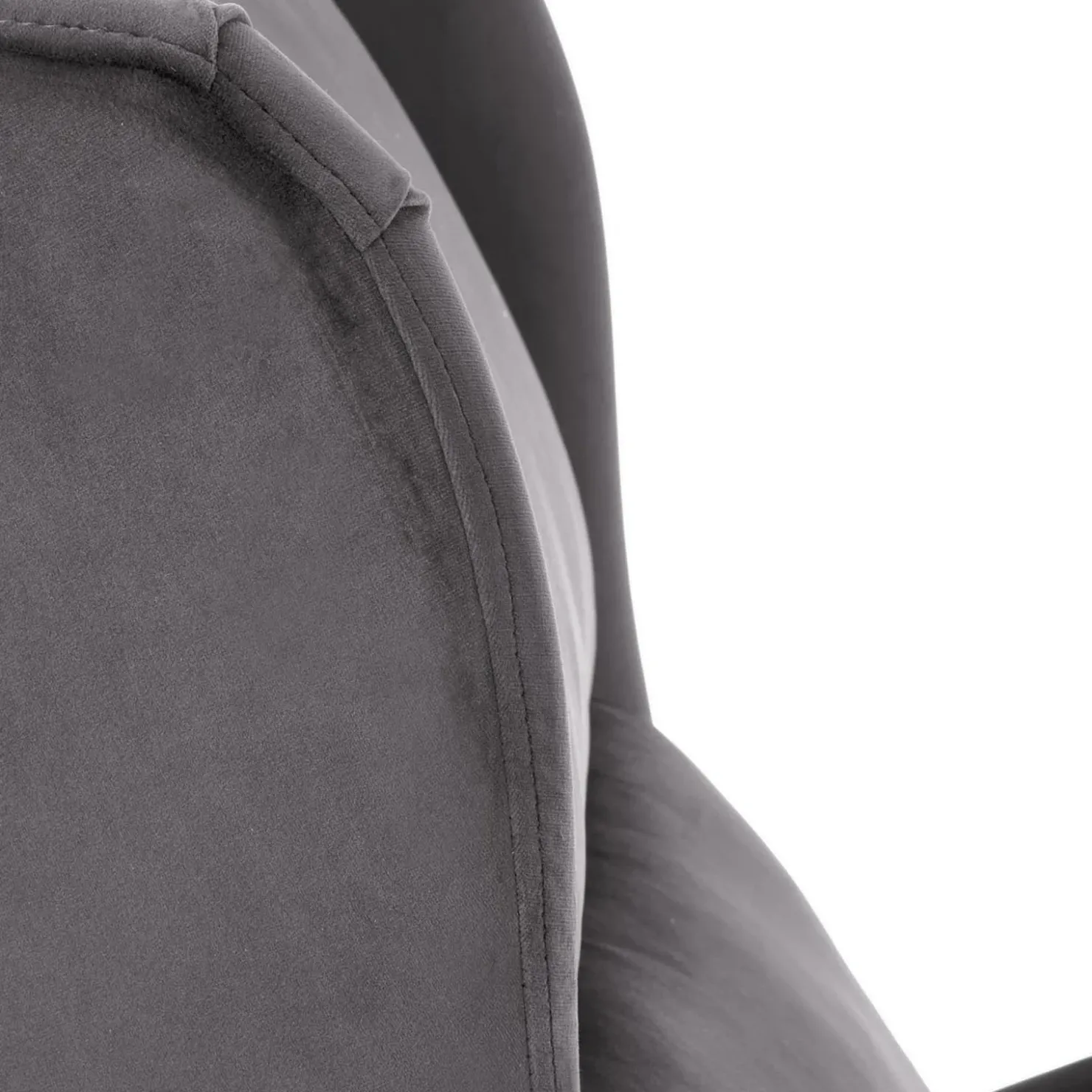 Garnero Arredamenti Poltrona reclinabile imbottita in velluto Cassiopea Grigio Sale