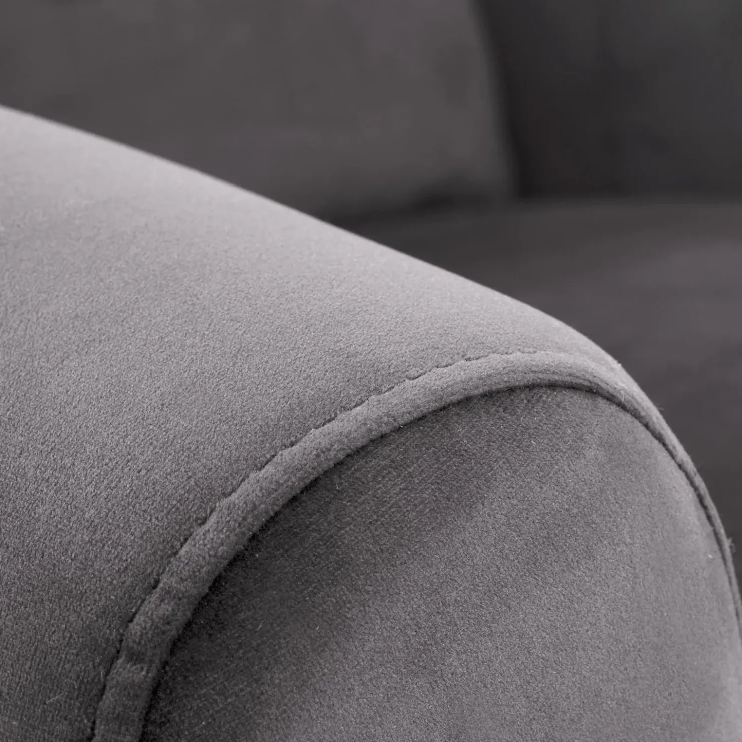 Garnero Arredamenti Poltrona reclinabile imbottita in velluto Cassiopea Grigio Sale