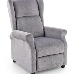Garnero Arredamenti Poltrona reclinabile massaggiante imbottita in tessuto Elion Grigio Sale