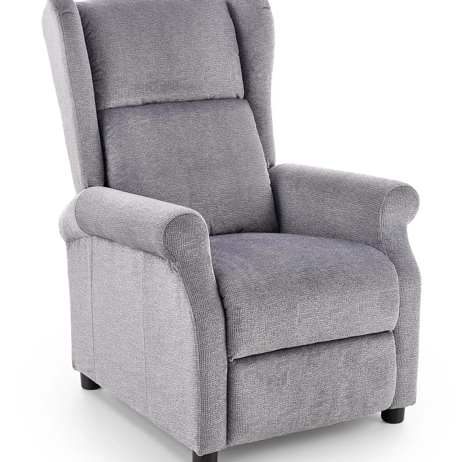 Garnero Arredamenti Poltrona reclinabile massaggiante imbottita in tessuto Elion Grigio Sale