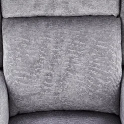 Garnero Arredamenti Poltrona reclinabile massaggiante imbottita in tessuto Elion Grigio Sale