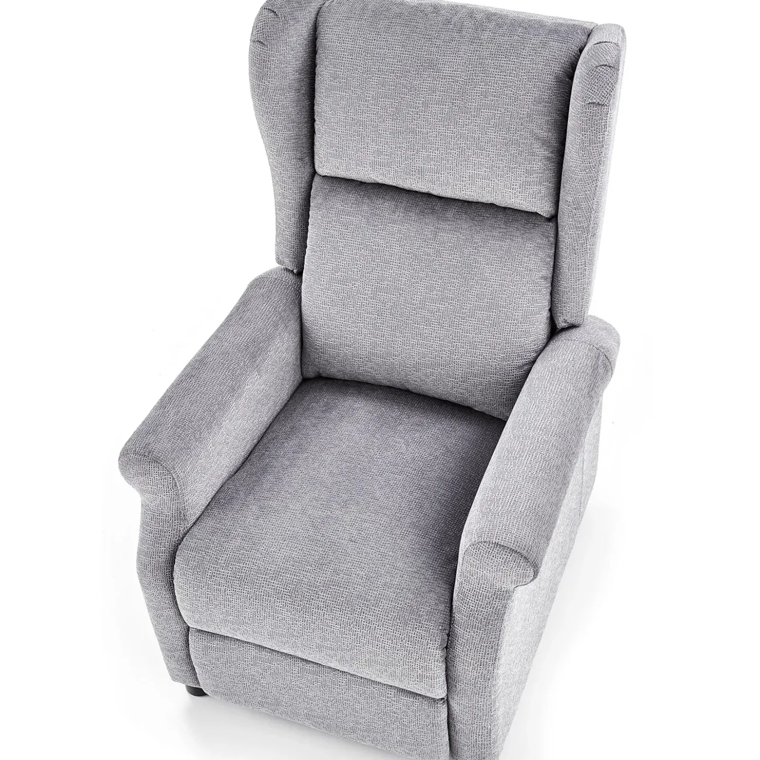 Garnero Arredamenti Poltrona reclinabile massaggiante imbottita in tessuto Elion Grigio Sale