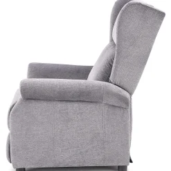Garnero Arredamenti Poltrona reclinabile massaggiante imbottita in tessuto Elion Grigio Sale