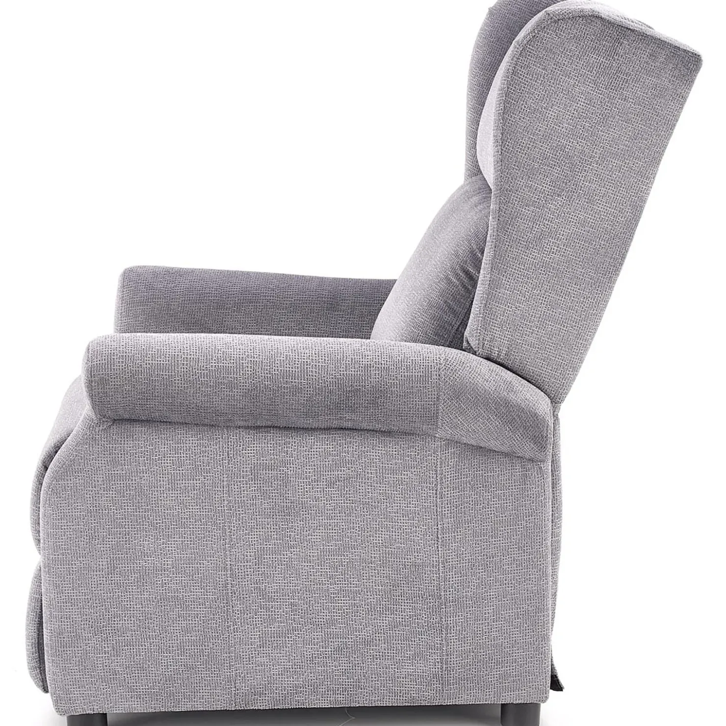 Garnero Arredamenti Poltrona reclinabile massaggiante imbottita in tessuto Elion Grigio Sale