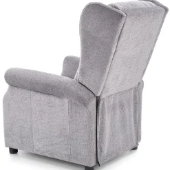Garnero Arredamenti Poltrona reclinabile massaggiante imbottita in tessuto Elion Grigio Sale