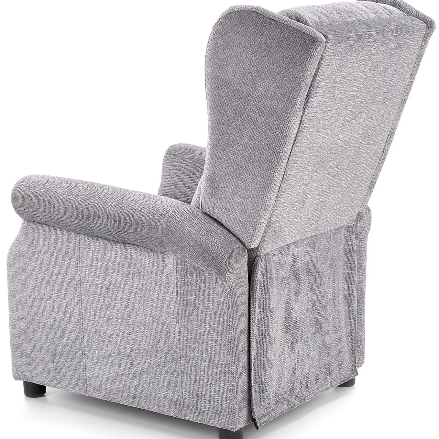 Garnero Arredamenti Poltrona reclinabile massaggiante imbottita in tessuto Elion Grigio Sale