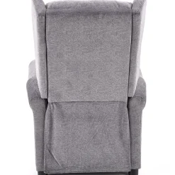 Garnero Arredamenti Poltrona reclinabile massaggiante imbottita in tessuto Elion Grigio Sale