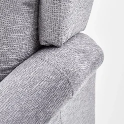 Garnero Arredamenti Poltrona reclinabile massaggiante imbottita in tessuto Elion Grigio Sale