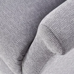 Garnero Arredamenti Poltrona reclinabile massaggiante imbottita in tessuto Elion Grigio Sale