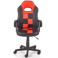 Garnero Arredamenti Poltrona regolabile per scrivania ragazzi in ecopelle rosso nero Grove