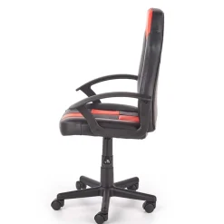 Garnero Arredamenti Poltrona regolabile per scrivania ragazzi in ecopelle rosso nero Grove