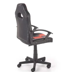 Garnero Arredamenti Poltrona regolabile per scrivania ragazzi in ecopelle rosso nero Grove