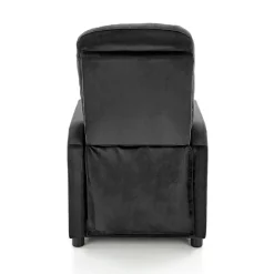 Garnero Arredamenti Poltrona relax reclinabile in velluto antracite nero Sirmione Best