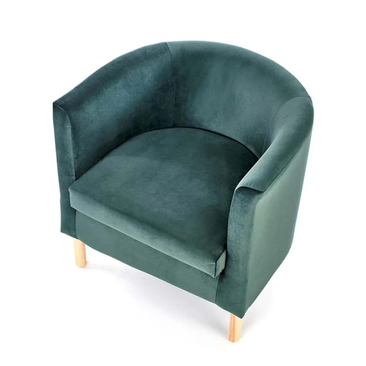 Garnero Arredamenti Poltrona soggiorno in tessuto verde scuro rovere Macao Hot