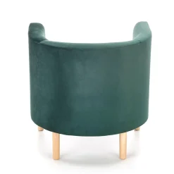 Garnero Arredamenti Poltrona soggiorno in tessuto verde scuro rovere Macao Hot